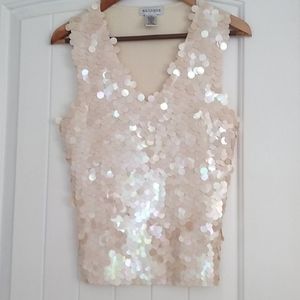 Beautiful cream shell top for the Mermaid at heart